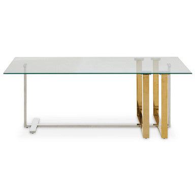 Alvea Silver and Gold Coffee Table