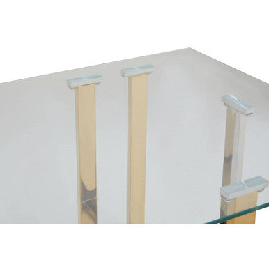 Alvea Silver and Gold Coffee Table