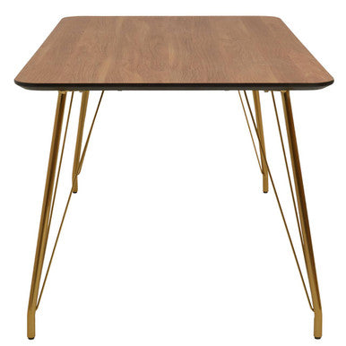 Veneto Dining Table With Natural Wood Effect Top