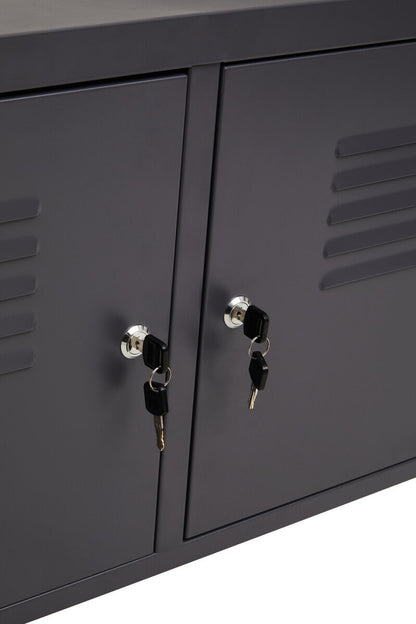 Academy Two Door Grey Locker Cabinet