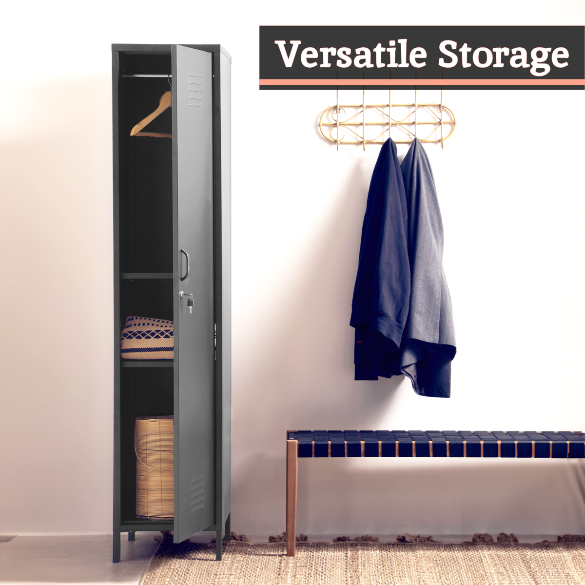 Academy Grey Tall One Door Locker