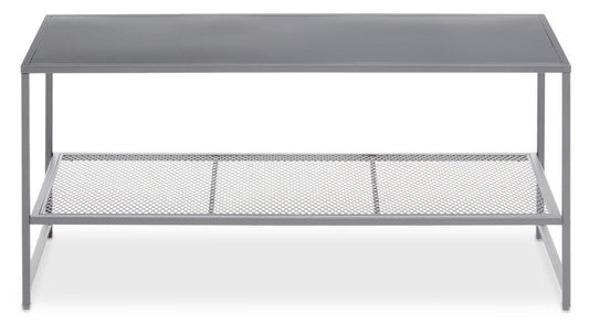 Acero Grey Metal Coffee Table