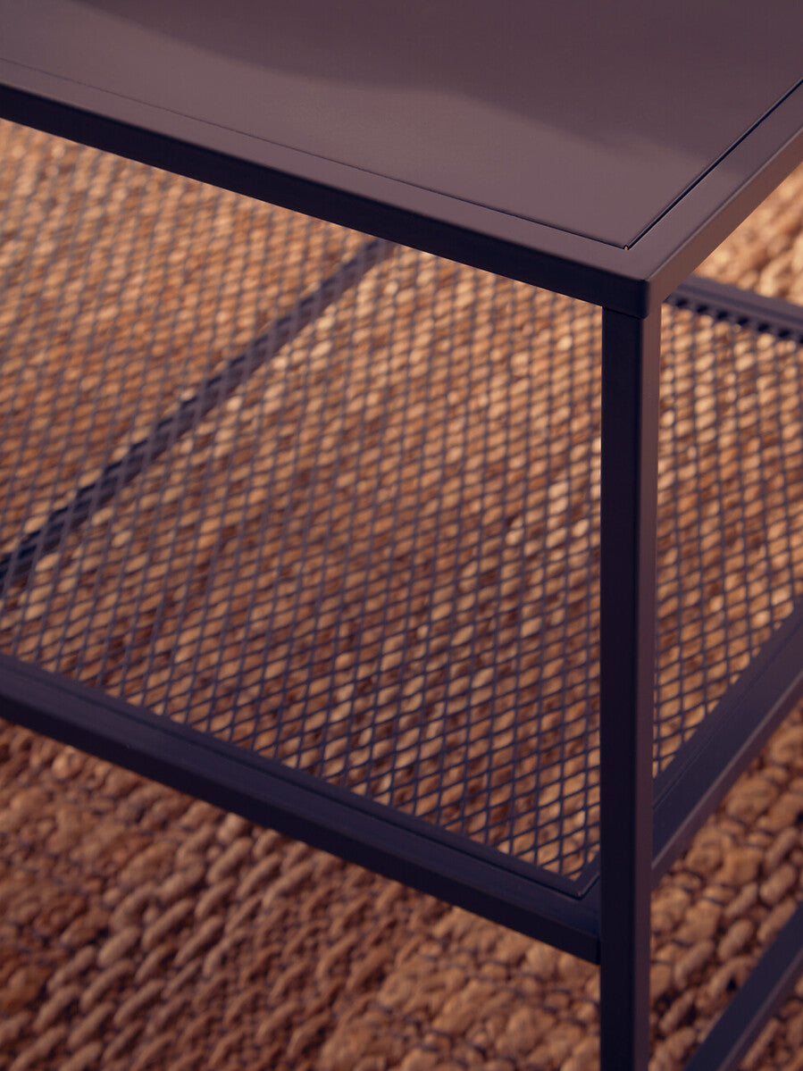 Acero Grey Metal Coffee Table