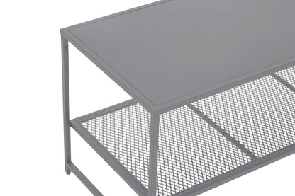 Acero Grey Metal Coffee Table