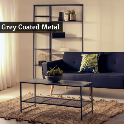 Acero Grey Metal Coffee Table
