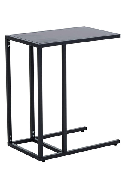 Acero Black Metal Side Table