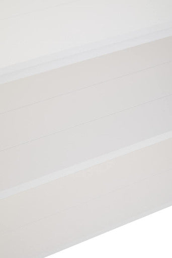 Heritage Three Shelf Large White Bookcase