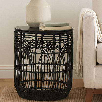 Arles Round Rattan Table