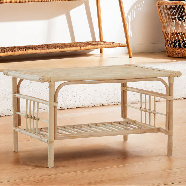 Mataram Natural Rattan Rectangular Coffee Table