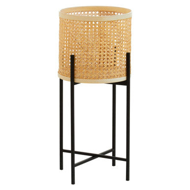Depok Large Rattan Planter with Metal Stand