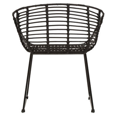 Lagom Black Natural Rattan Chair