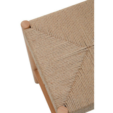 Bandar Natural Rope and Beechwood Stool