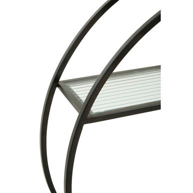 Mataram 3 Tier Round Metal Wall Shelf