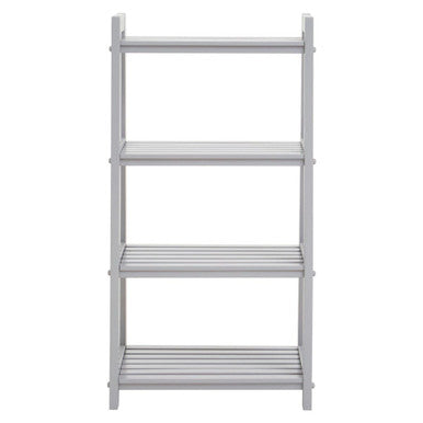Chester Grey Wood Four Tier Shelf Unit