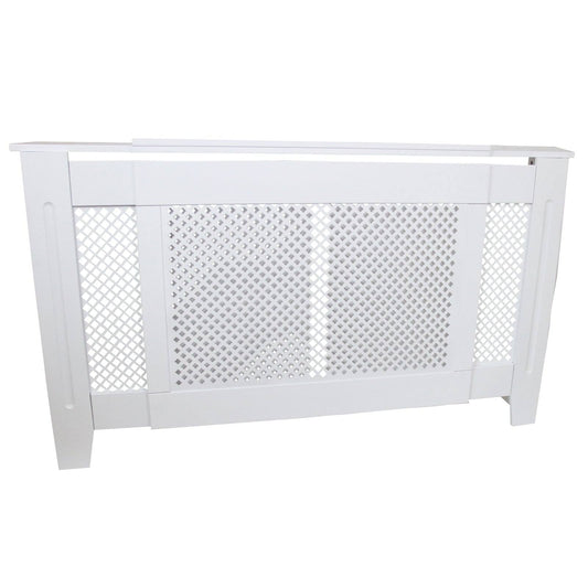 Adjustable Radiator Cover MDF White 1400mm - 1920mm