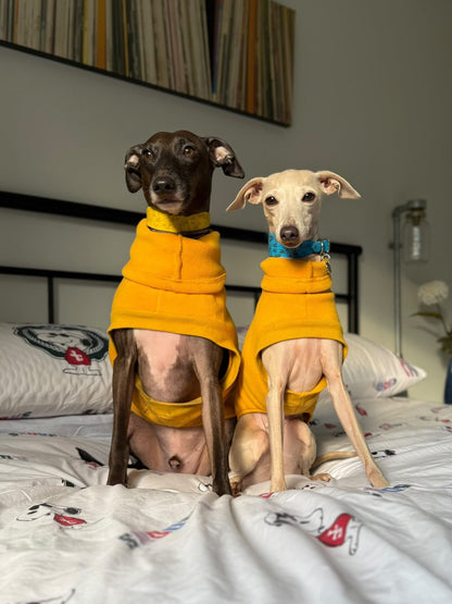 Open-Leg Fleece Vest - Yellow