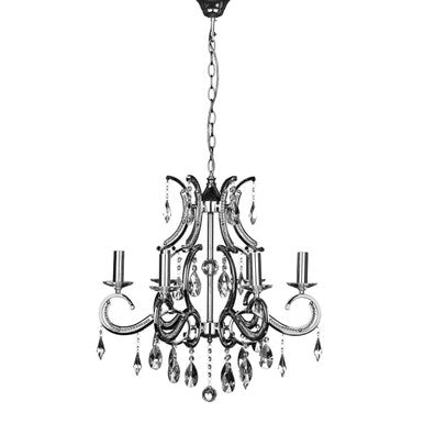 Cassandra 6 Arm Crystal Chandelier