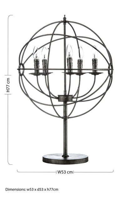 Orbital 5 Arm Table Lamp