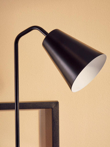 Shaina Black Metal Modern Desk Lamp