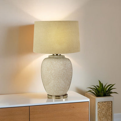 Anora Ceramic Table Lamp With Linen Shade