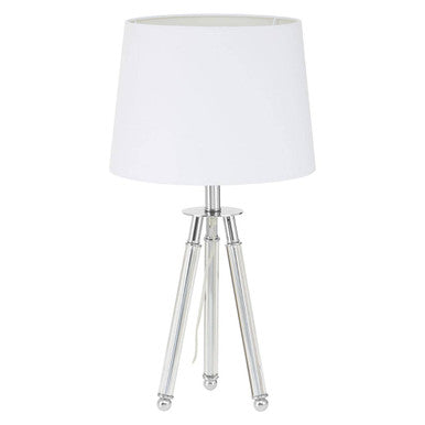 Halia Chrome Finish Tripod Table Lamp