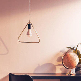 Lavis Gold Triangle Pendant Light