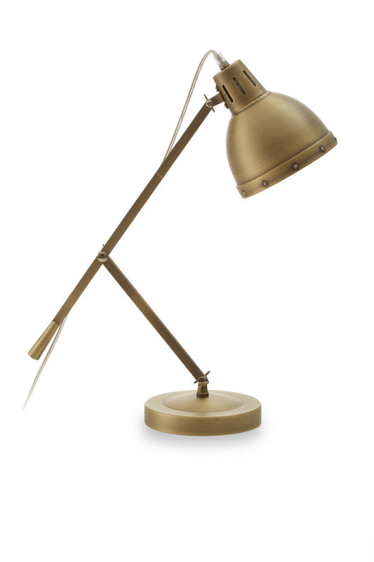 Jasper Adjustable  Desk Lamp in Brass Finish