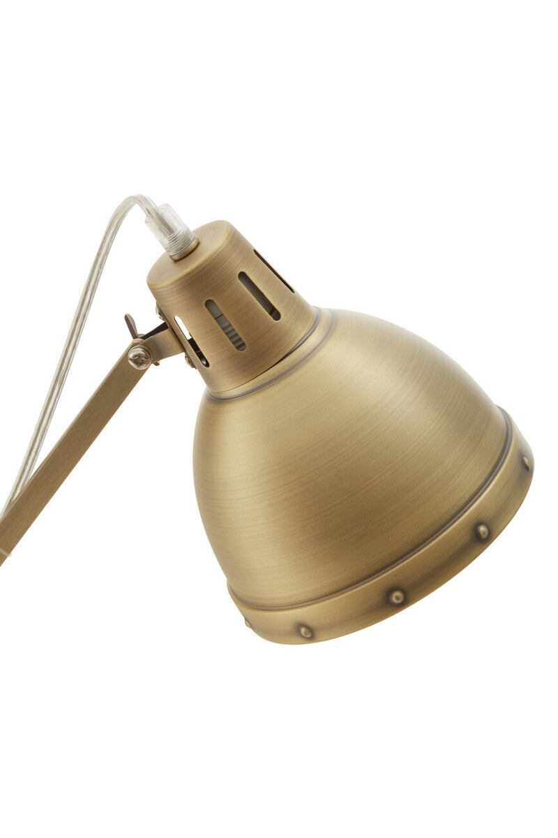 Jasper Adjustable  Desk Lamp in Brass Finish