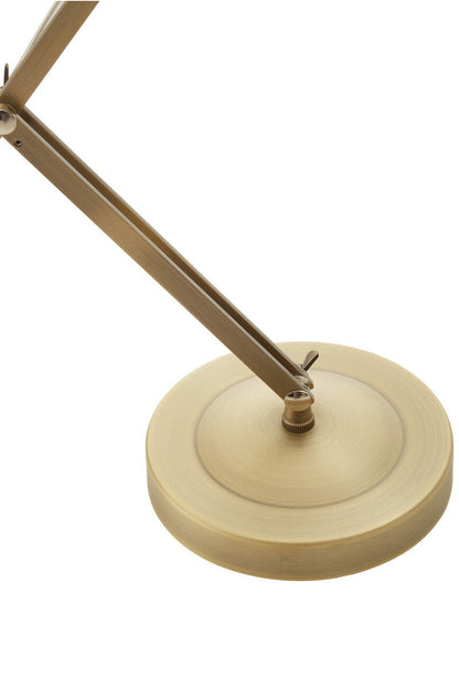 Jasper Adjustable  Desk Lamp in Brass Finish