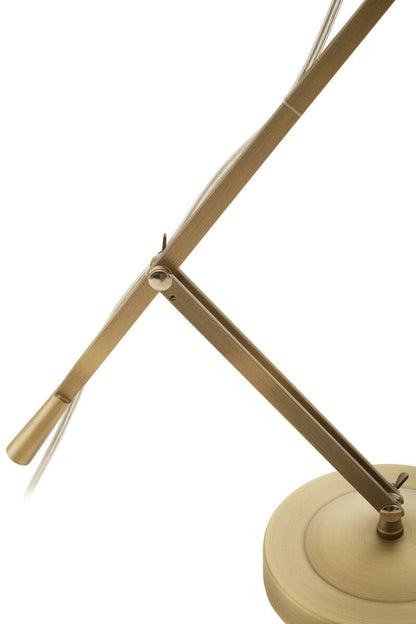 Jasper Adjustable  Desk Lamp in Brass Finish