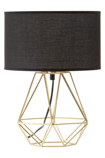 Wyra Black And Gold Finish Table Lamp