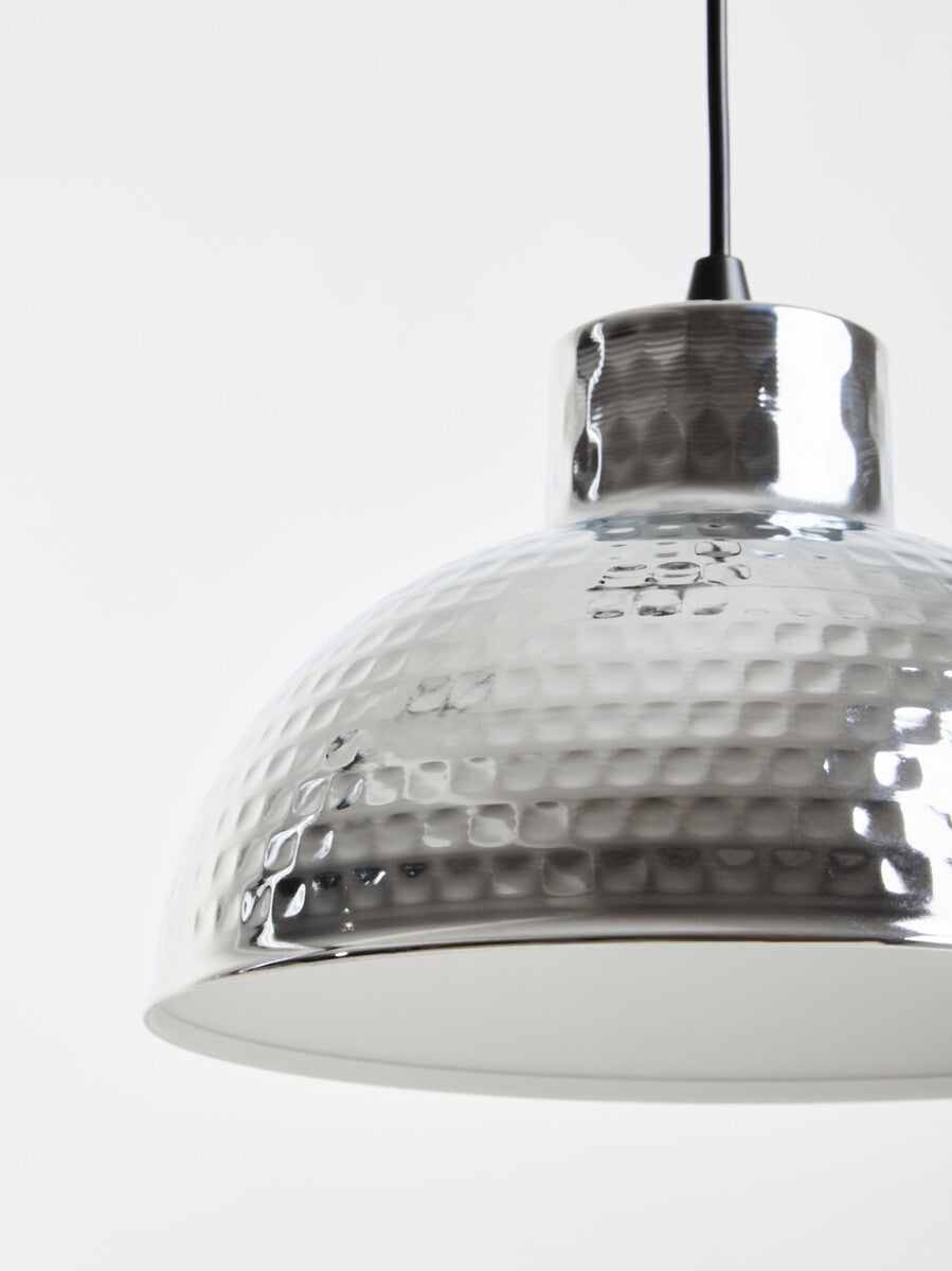 New Foundry Chrome Finish Iron Pendant light
