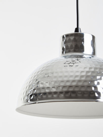 New Foundry Chrome Finish Iron Pendant light