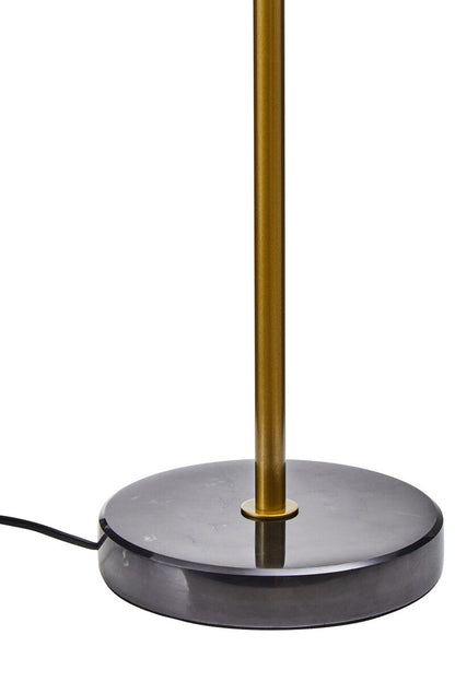Revive Two Light Gold and Black Marble Table Lamp