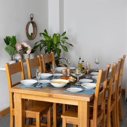 45cm x 34.5cm Ribbed Cotton Placemats - Pack of Six