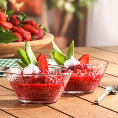 Hestia Glass Snack Bowls - 10.5cm - Pack of 6