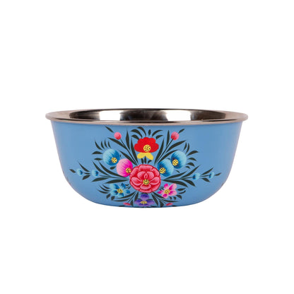 Pansy 16.5cm Stainless Steel Picnic Bowl