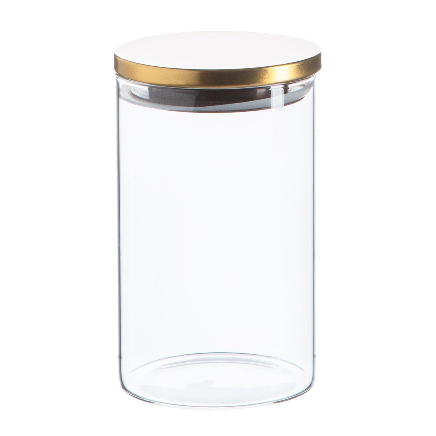 1L Scandi Storage Jar with Metallic Lid