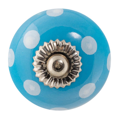 Round Spot Ceramic Cabinet Knob