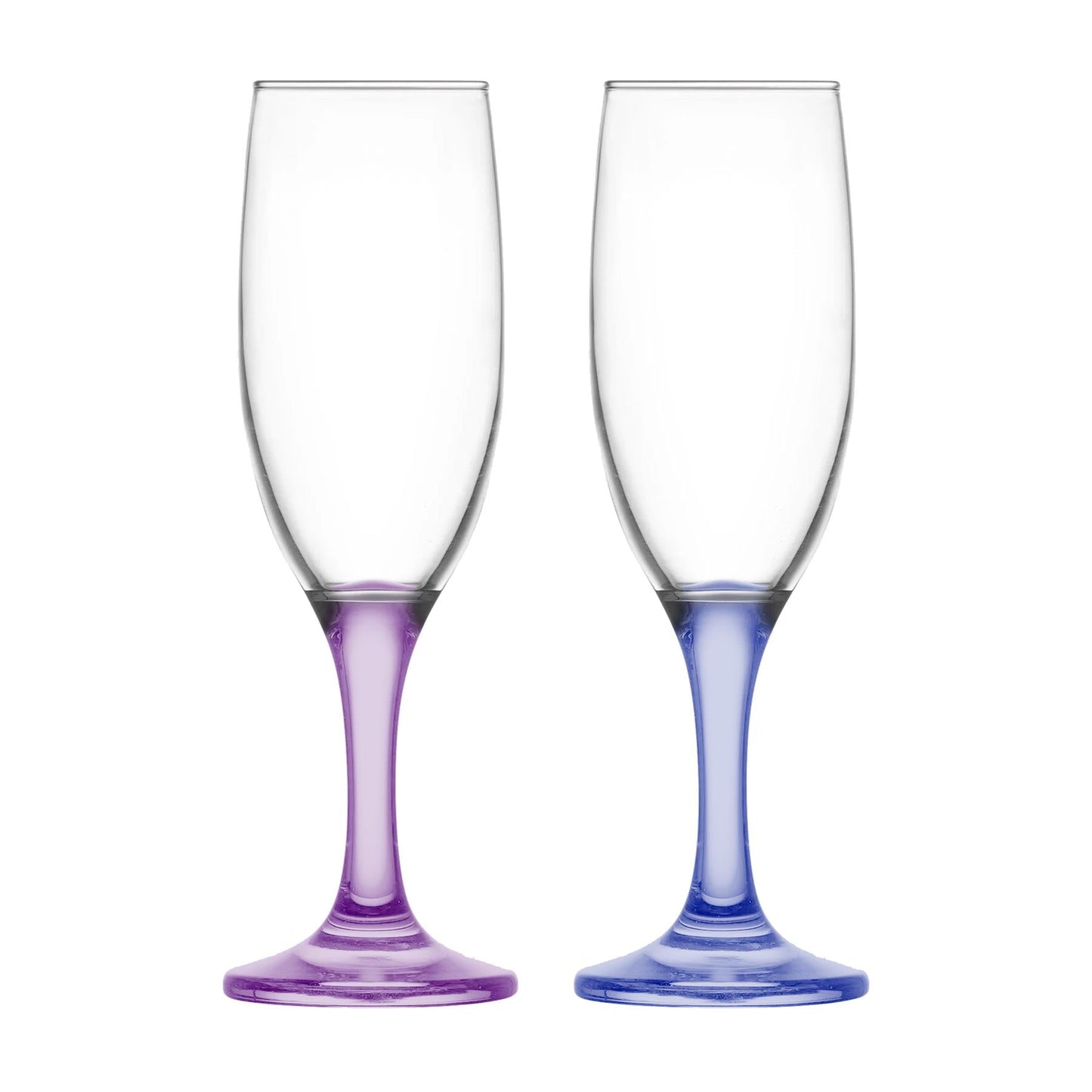 190ml Multicoloured Misket Champagne Flutes - Pack of Six