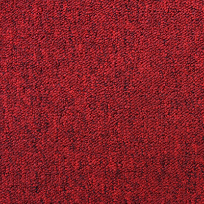 40 x Carpet Tiles 10m2 / Scarlet Red & Charcoal Black