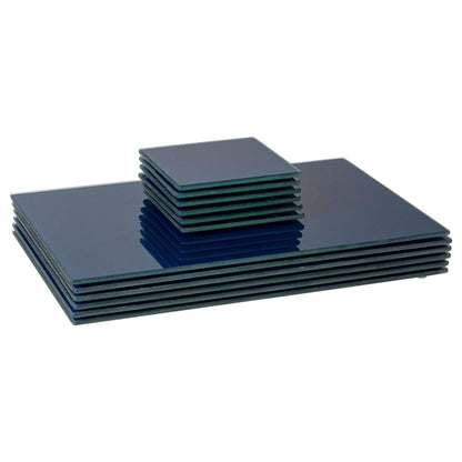 12pc 30cm x 20cm Glass Placemats & Coasters Set