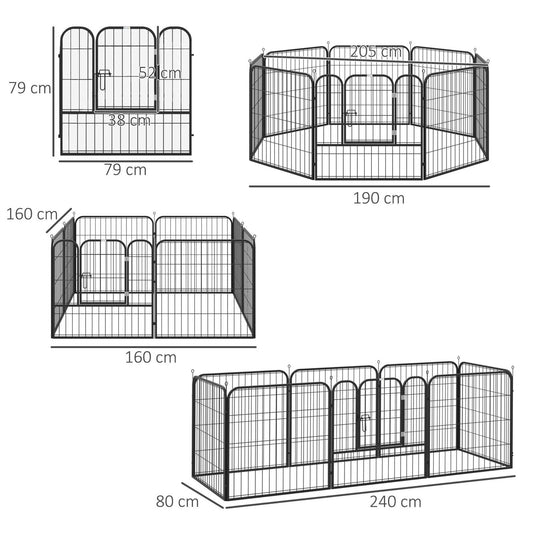 PawHut Heavy Duty Puppy Play Pen