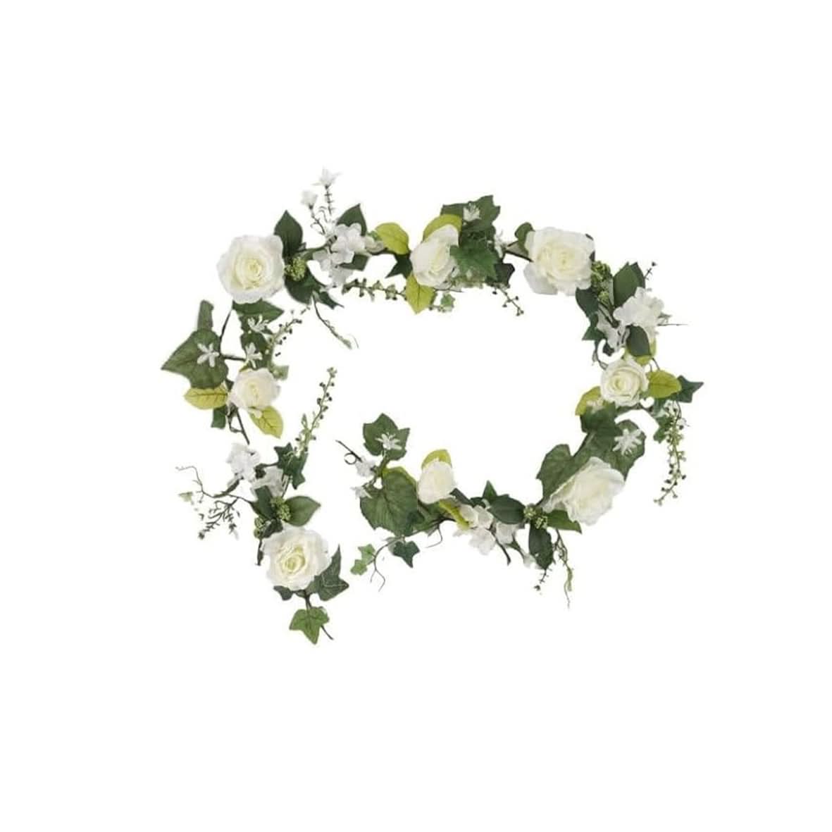 Faux Garland Decor - 180cm Waterproof Hanging Artificial Flower Garland - Peony