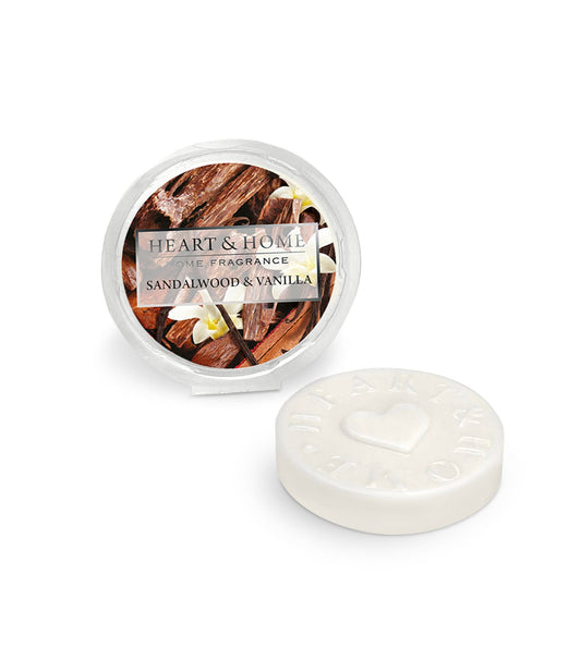 Sandalwood & Vanilla Soy Wax Melt - Up To 12 Hours Burn Use With Wax Warmer