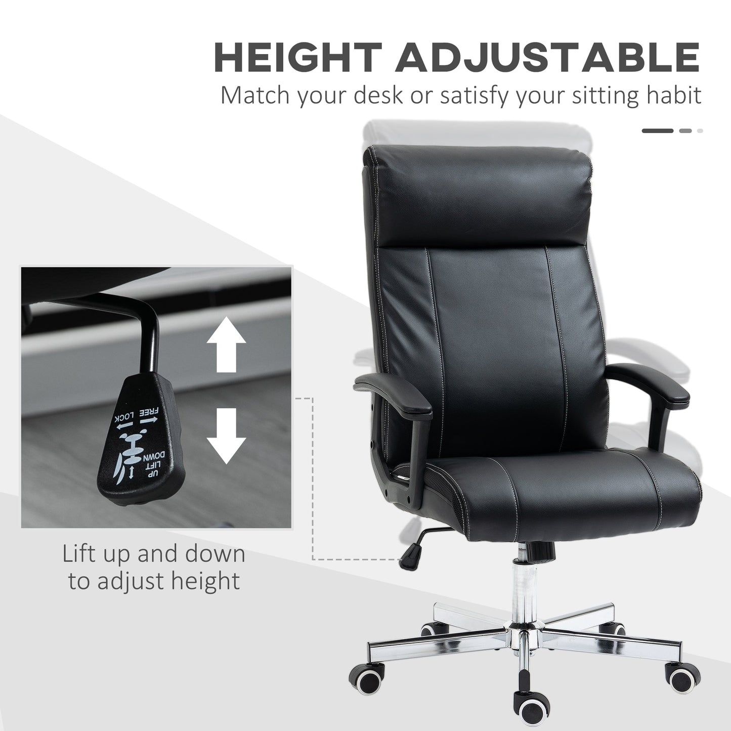 Vinsetto High-Back Vibration Massage Office Chair