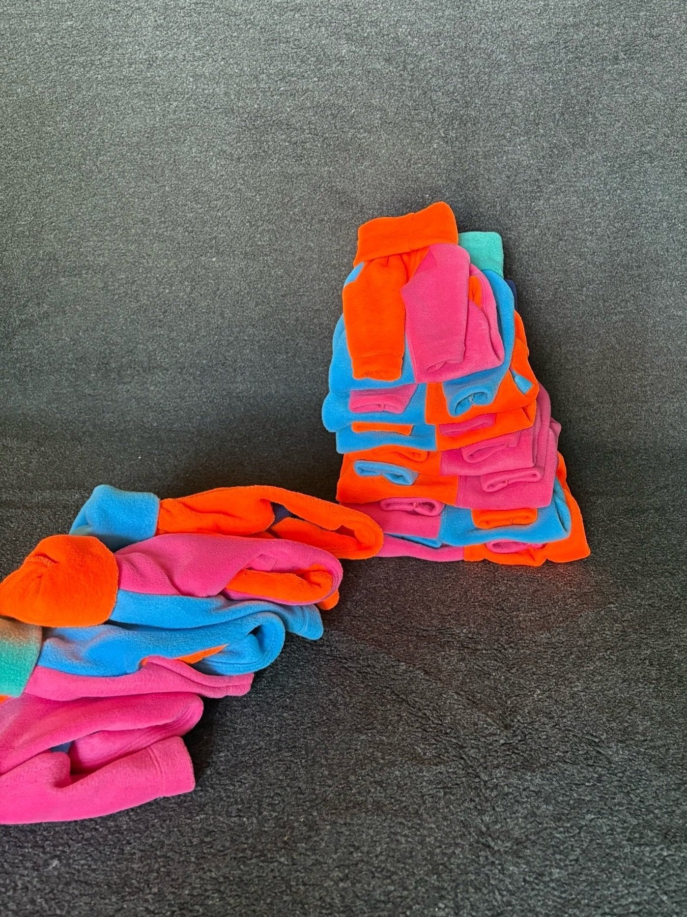 Fleece Jumper - Neon Colour Block