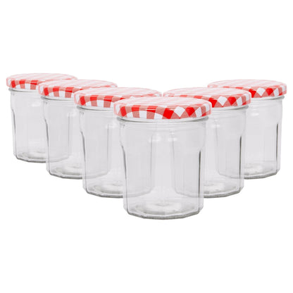 250ml Glass Jam Jars with Lids - Pack of 6