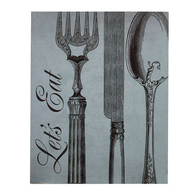 Lets Eat Wall Plaque