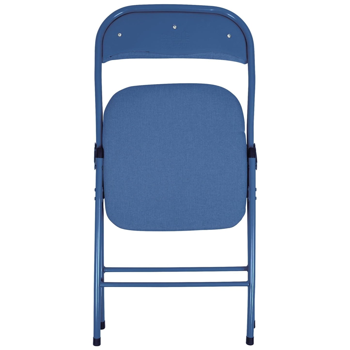 Blue Fabric Padded Folding Chair